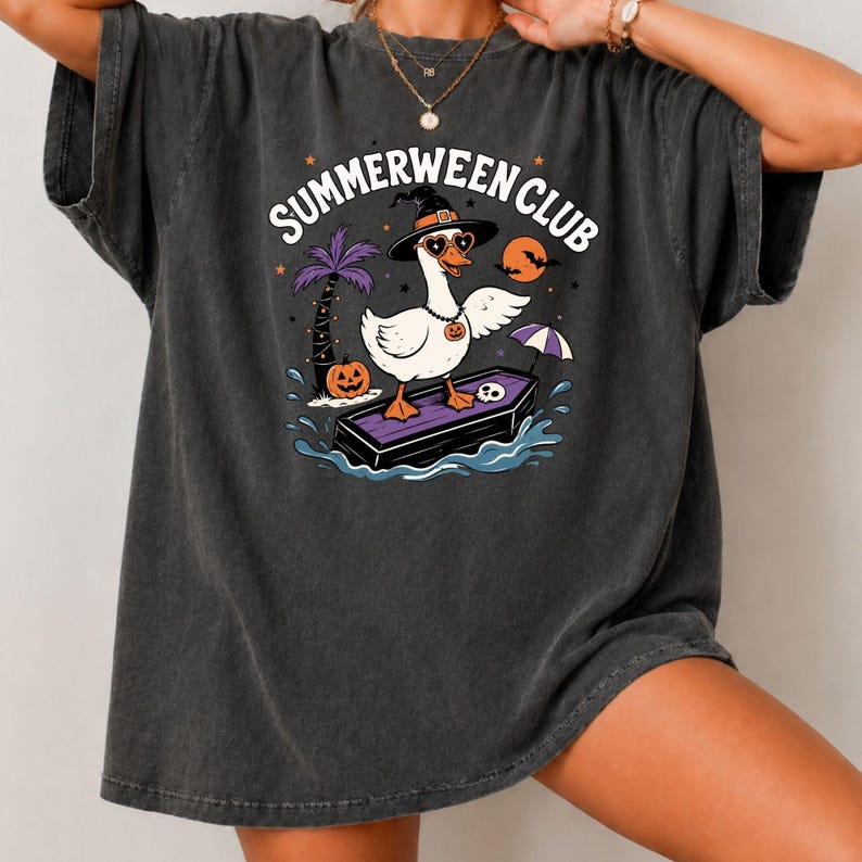 Summerween Club Shirt | Funny Goose Halloween T-Shirt
