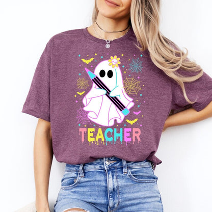 Ghost Teacher Sweatshirt – Pastel Halloween Pullover