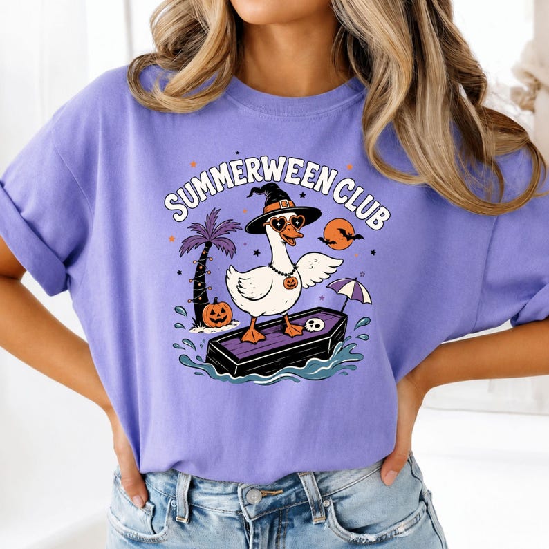 Summerween Club Shirt | Funny Goose Halloween T-Shirt