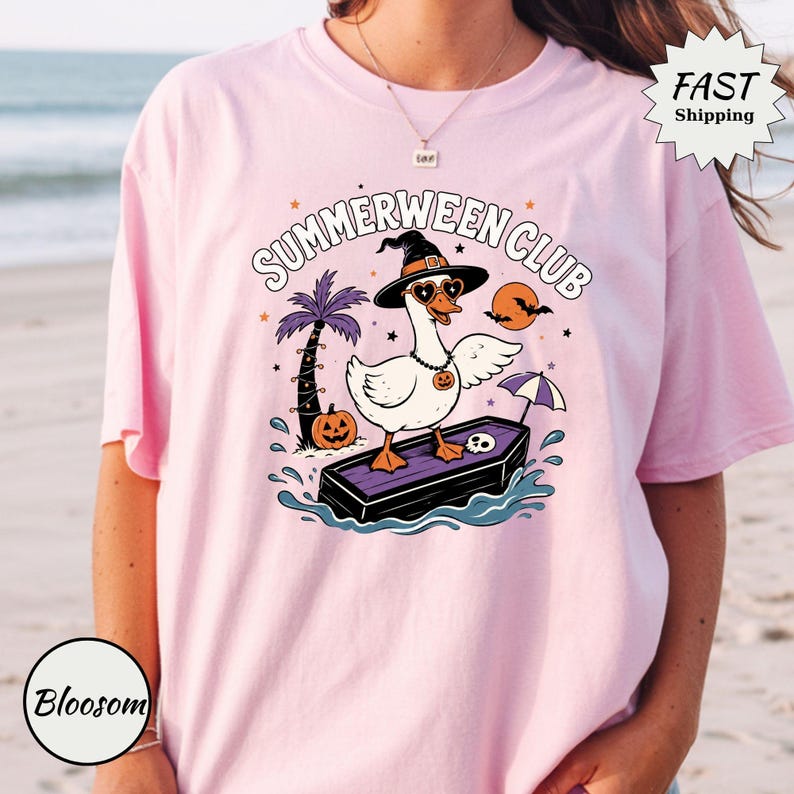 Summerween Club Shirt | Funny Goose Halloween T-Shirt