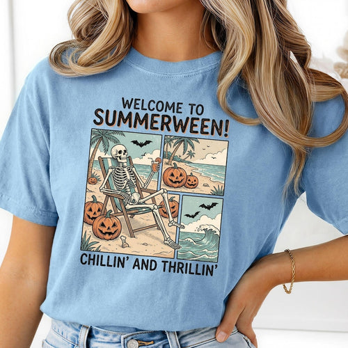 Summerween Shirt – Skeleton Beach Vibes Tee