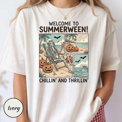 Summerween Shirt – Skeleton Beach Vibes Tee