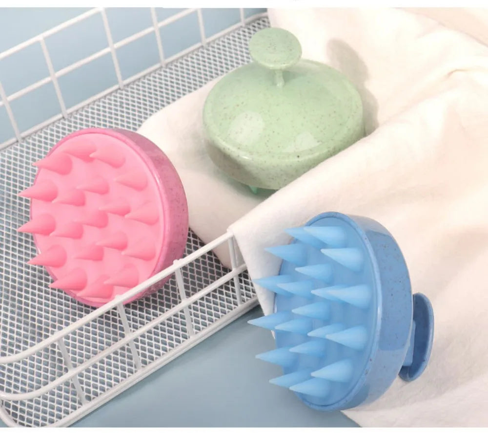 Silicone Scalp Massager Shampoo Brush