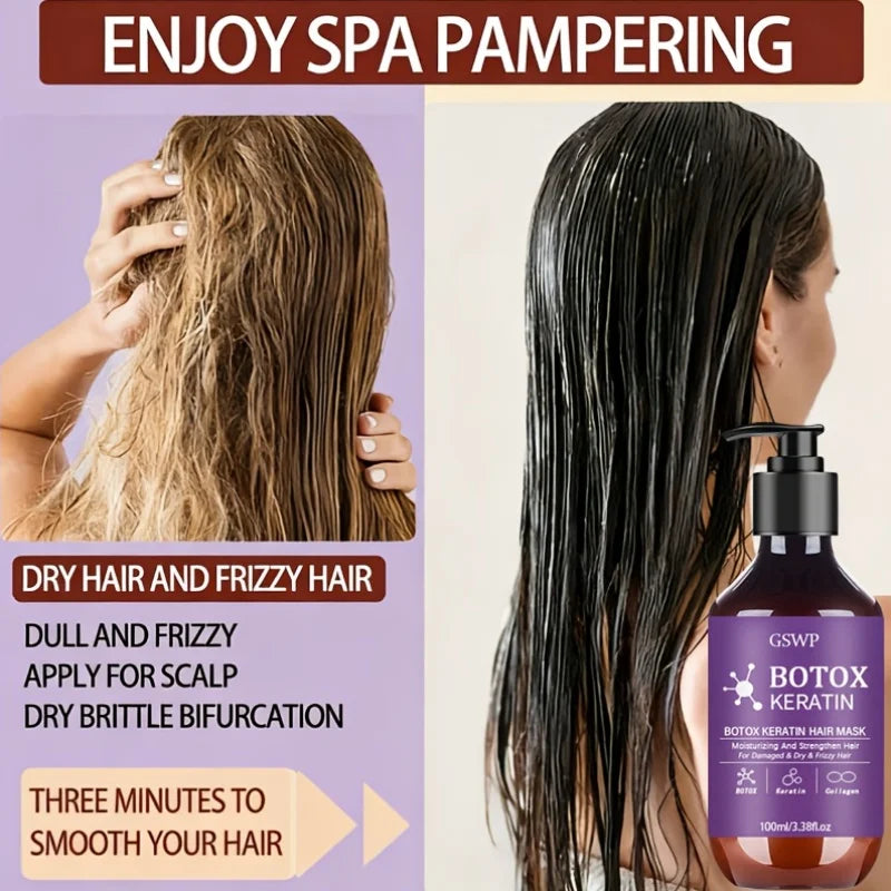 Keratin Botox Hair Mask – Deep Repair & Frizz Control | 100ml