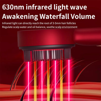 Electric Scalp Massage Comb with Red Light & Vibration for Hair Growth