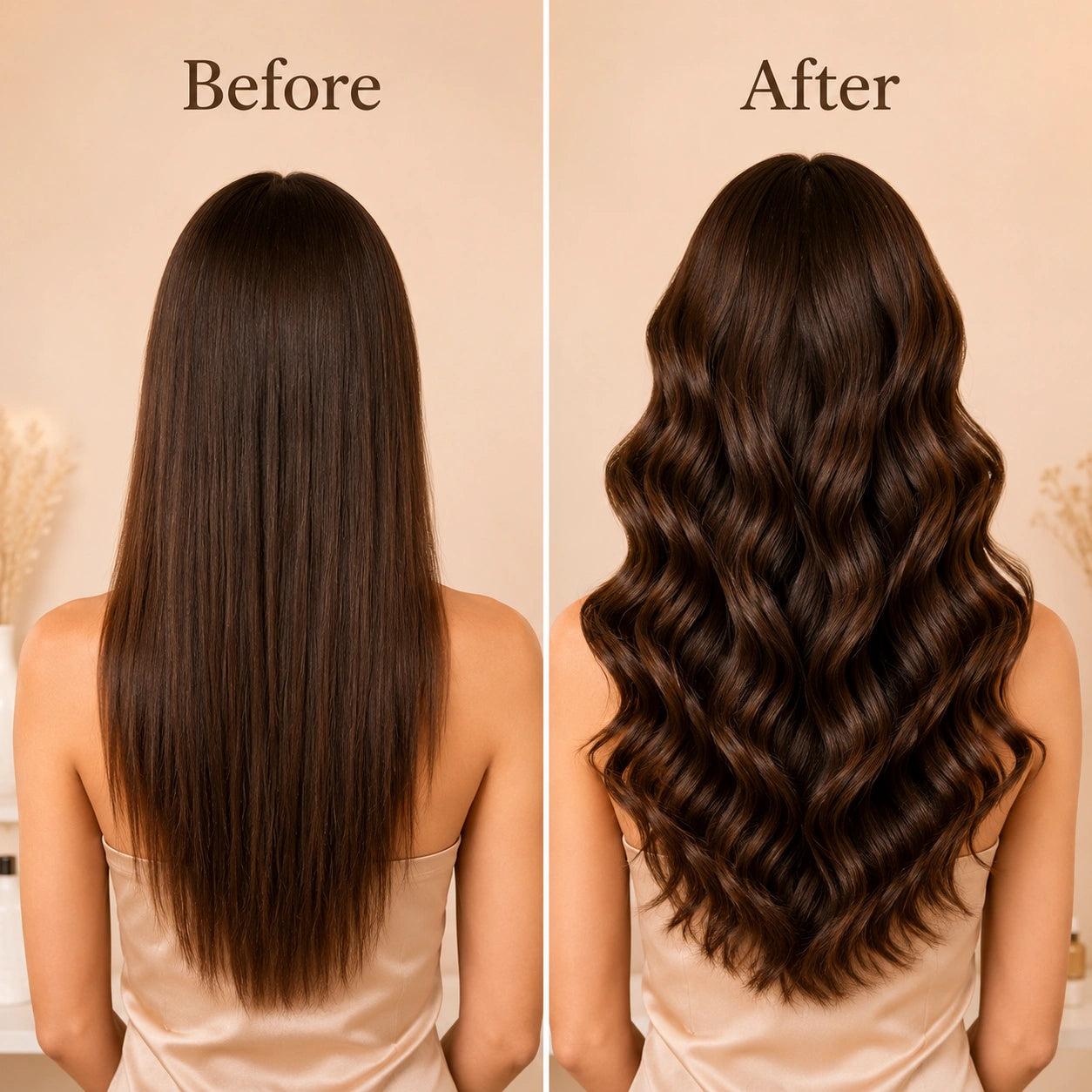 SilkWaven™ Heatless Curling Set – Satin Flexi Rods for Overnight Curls