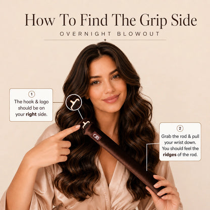 SilkWaven™ Heatless Curling Set – Satin Flexi Rods for Overnight Curls