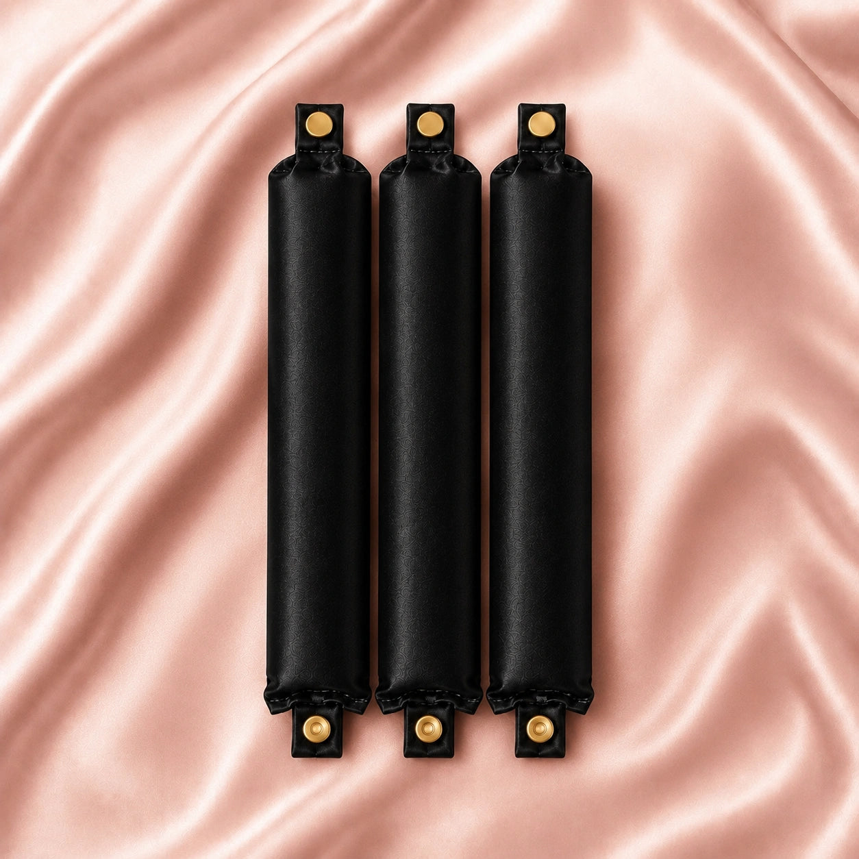 SilkWaven™ Heatless Curling Set – Satin Flexi Rods for Overnight Curls
