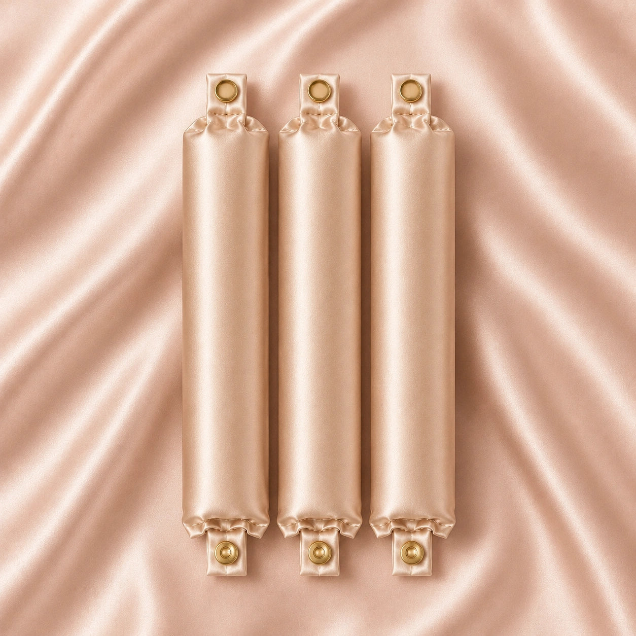 SilkWaven™ Heatless Curling Set – Satin Flexi Rods for Overnight Curls
